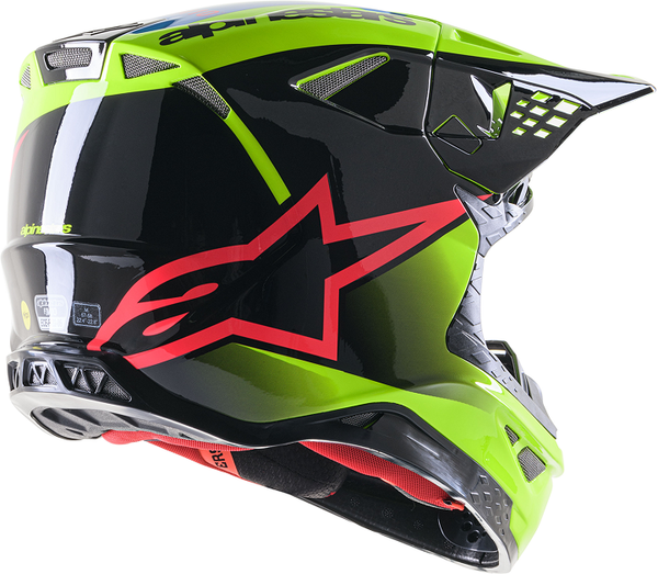 Alpinestars SM-10 Unit Yellow krossikiiver back - MxStar