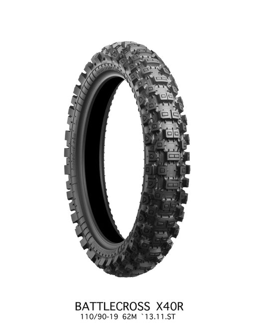 Bridgestone Battlecross X40 110/90-19 62M TT NHS tagarehv - MxStar