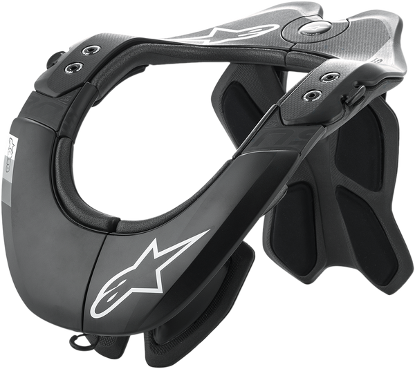 Alpinestars BNS Tech 2 Black/Gray front - MxStar