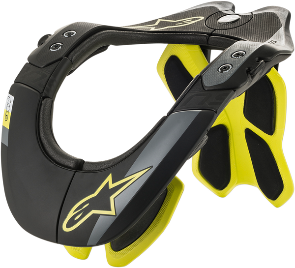 Alpinestars BNS Tech 2 Black/Yellow front - MxStar