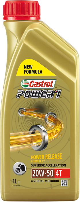 Castrol Power 1 20W-50 4T poolsünt. mootoriõli - 1l - MxStar