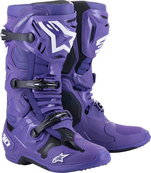 Alpinestars Tech 10 Purple krossisaapad front - MxStar