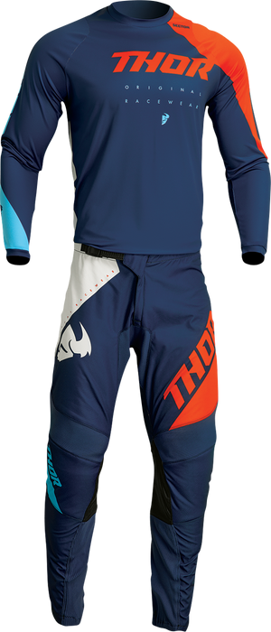 Thor Sector Edge Orange/Navy krossiriided front - MxStar