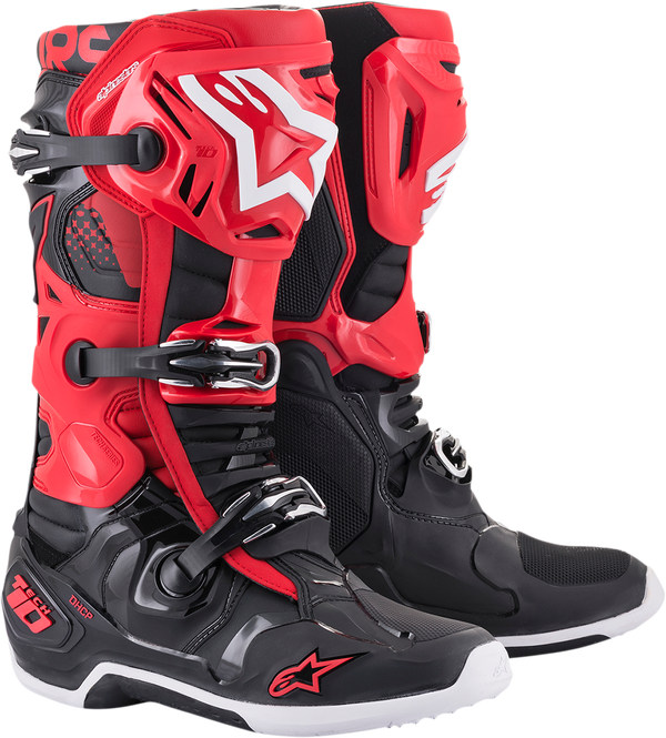 Alpinestars Tech 10 Black/Red krossisaapad - MxStar