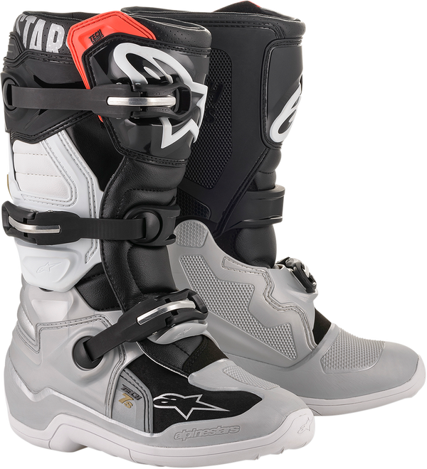 Alpinestars Tech 7S Youth Black/Silver - MxStar