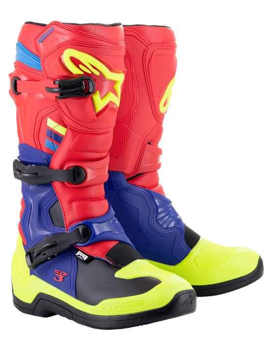 Alpinestars Tech 3 Red/Blue/Yellow - MxStar