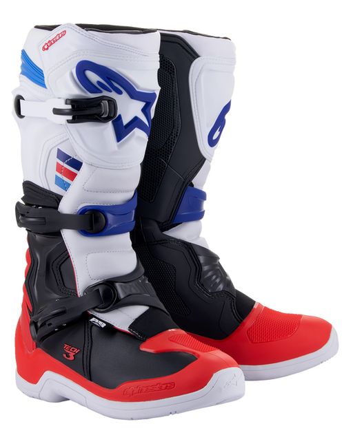 Alpinestars Tech 3 White/Black/Red - MxStar