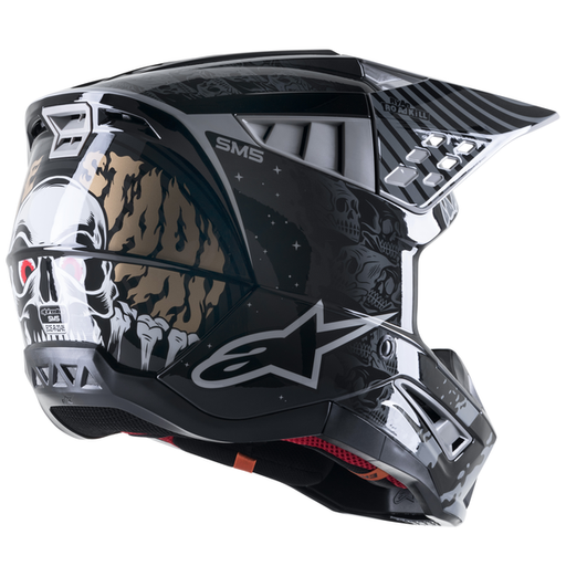 Alpinestars Supertech M5 Solar Flare Black/Gray back - MxStar