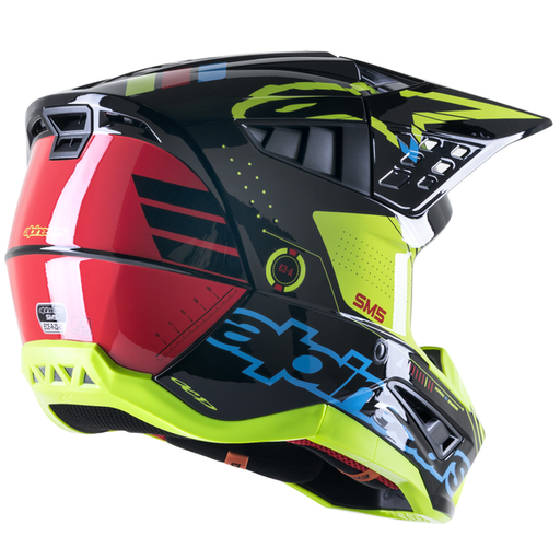 Alpinestars Supertech M5 Action Black/Yellow back - MxStar