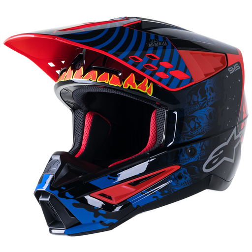 Alpinestars Supertech M5 Solar Flare Blue/Red front - MxStar