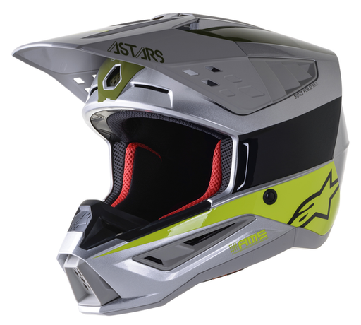 Alpinestars Supertech M5 Bond Green/Silver/Yellow front - MxStar