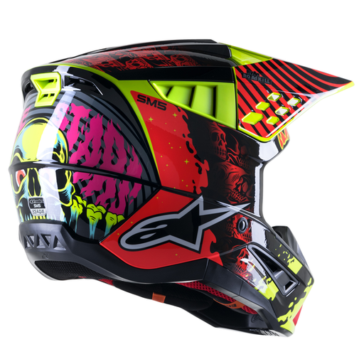 Alpinestars Supertech M5 Solar Flare Red/Yellow back - MxStar