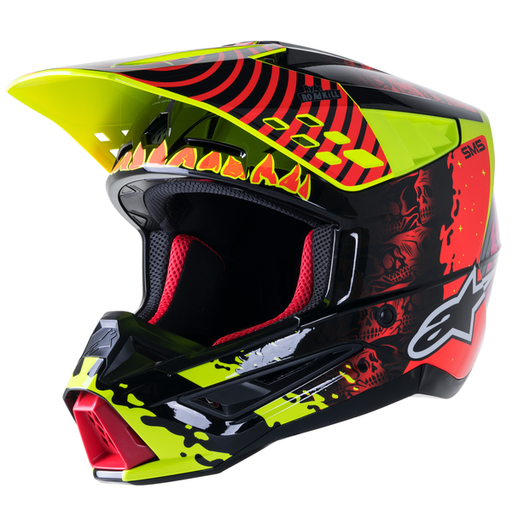 Alpinestars Supertech M5 Solar Flare Red/Yellow front - MxStar