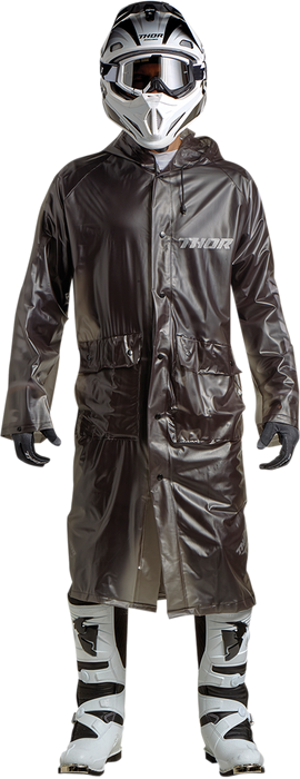 Thor Trench Rain Black front - MxStar