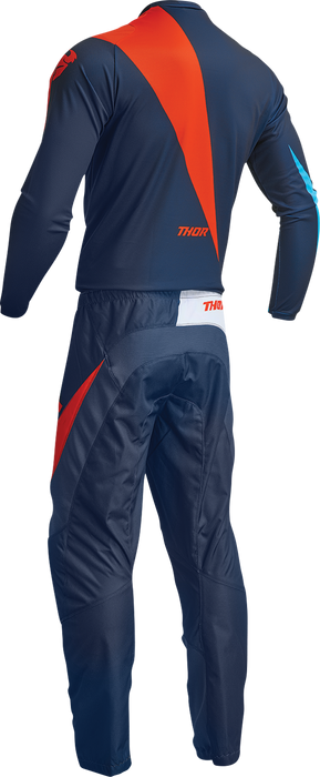 Thor Sector Edge Orange/Navy krossiriided back - MxStar