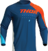 Thor Sector Edge Orange/Navy krossisärk front - MxStar