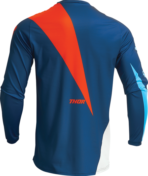 Thor Sector Edge Orange/Navy krossisärk back - MxStar